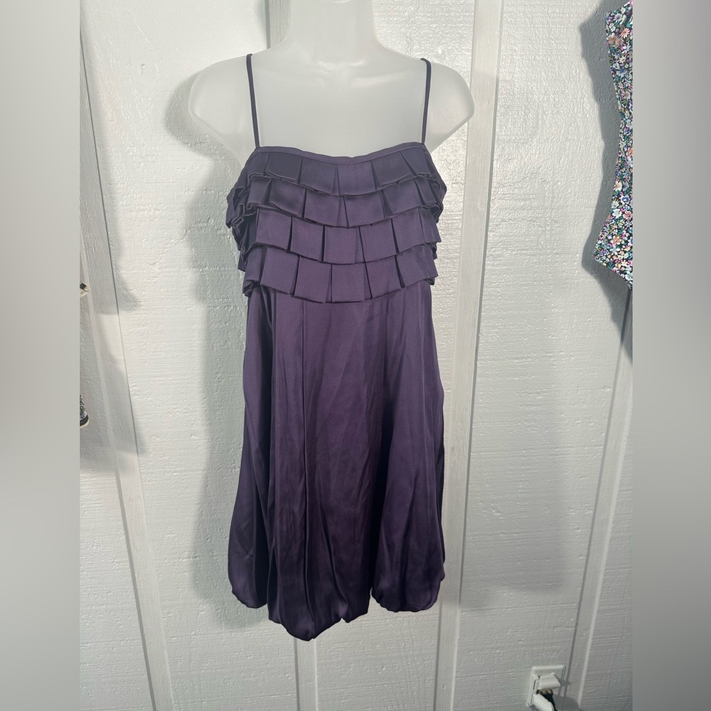 Esley Purple Spaghetti Strap  Dress Size Medium EUC